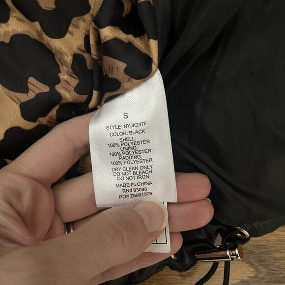 CI Sono (S) Black Hooded Puffer Coat - Picture 8 of 8